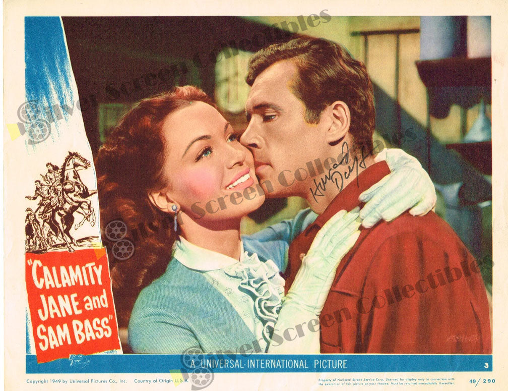 Calamity Jane and Sam Bass (1949) - Signed Original U.S. Lobby Card (11" x 14")