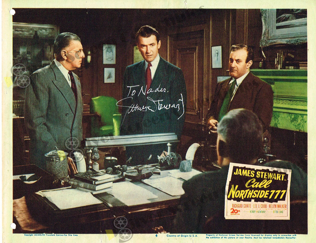 Call Northside 777 (1948) - Signed Original U.S. Lobby Card (11" x 14")