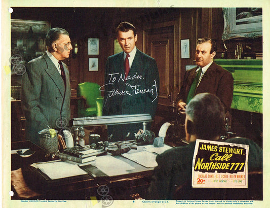 Call Northside 777 (1948) - Signed Original U.S. Lobby Card (11" x 14")