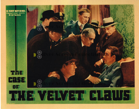 The Case of the Velvet Claws (1936) - Original U.S. Lobby Card (11" x 14")