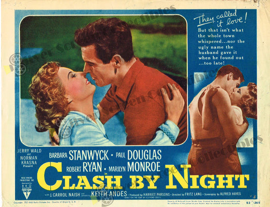 Clash by Night (1952) - Original U.S. Lobby Card (11" x 14")