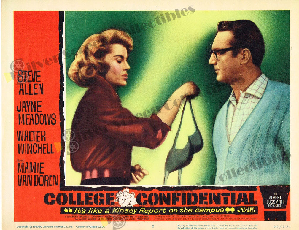 College Confidential (1960) - Original U.S. Lobby Card (11" x 14")