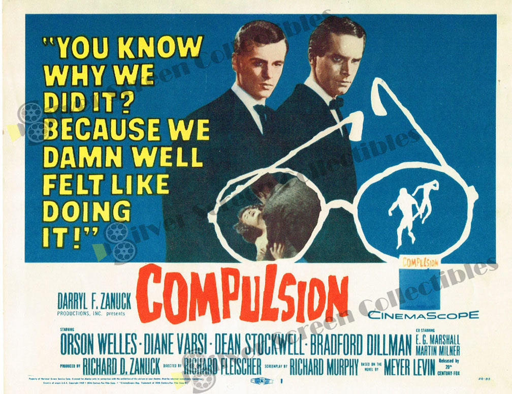 Compulsion (1959) - Original U.S. Lobby Card (11" x 14")