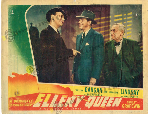A Desperate Chance for Ellery Queen (1942) - Original U.S. Lobby Card (11" x 14")