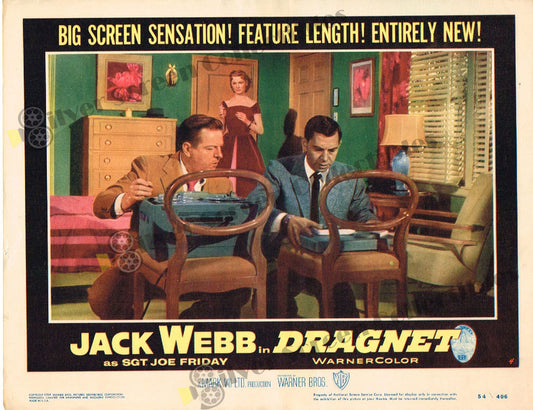 Dragnet (1954) - Original U.S. Lobby Card (11" x 14")