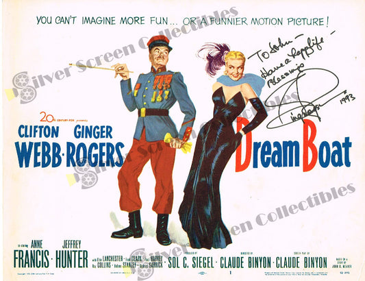 Dreamboat (1952) - Signed Original U.S. Lobby Card (11" x 14")