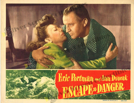 Escape to Danger (1943) - Original U.S. Lobby Card (11" x 14")