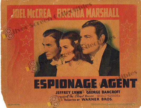 Espionage Agent (1939) - Original U.S. Lobby Card (11" x 14")
