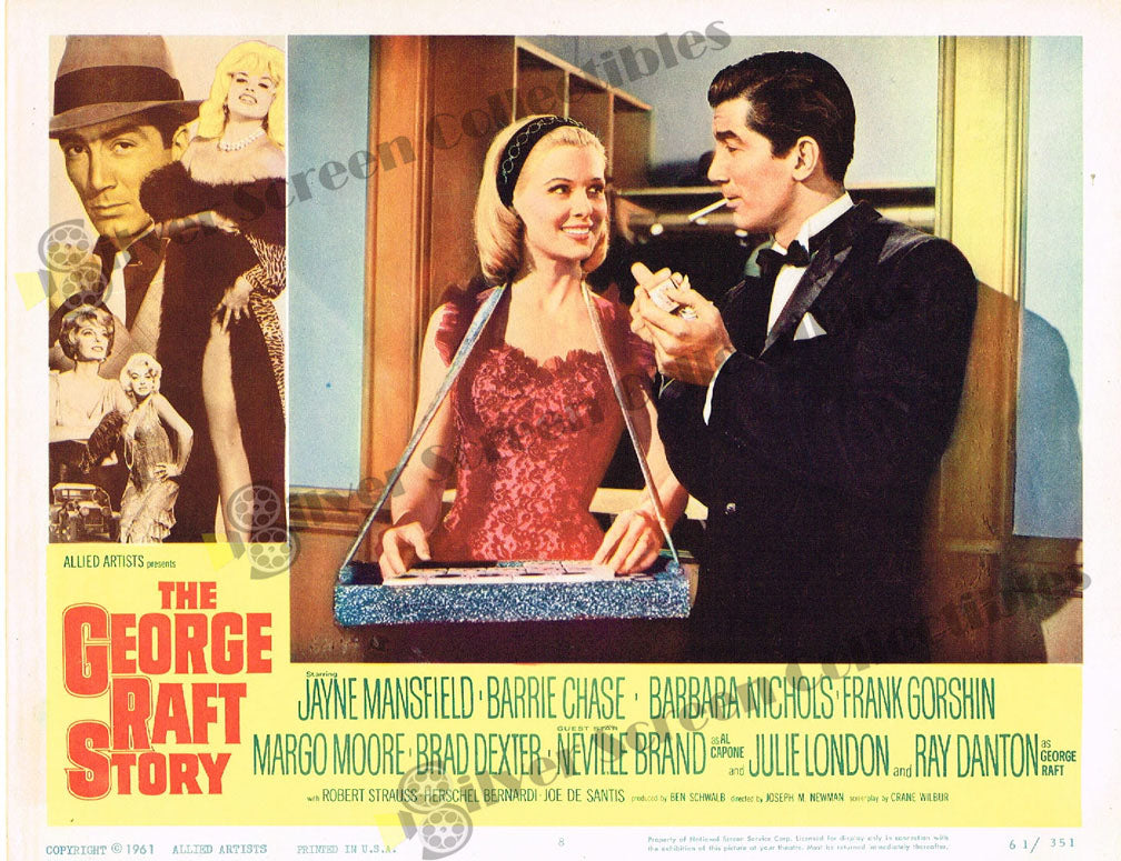 The George Raft Story (1961) - Original U.S. Lobby Card (11" x 14")