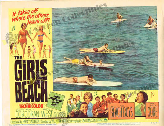 The Girls on the Beach (1965) - Original U.S. Lobby Card (11" x 14")