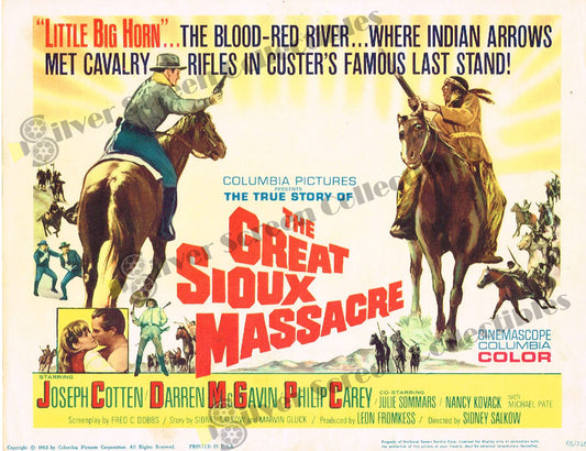 The Great Sioux Massacre (1965) - Original U.S. Lobby Card (11" x 14")