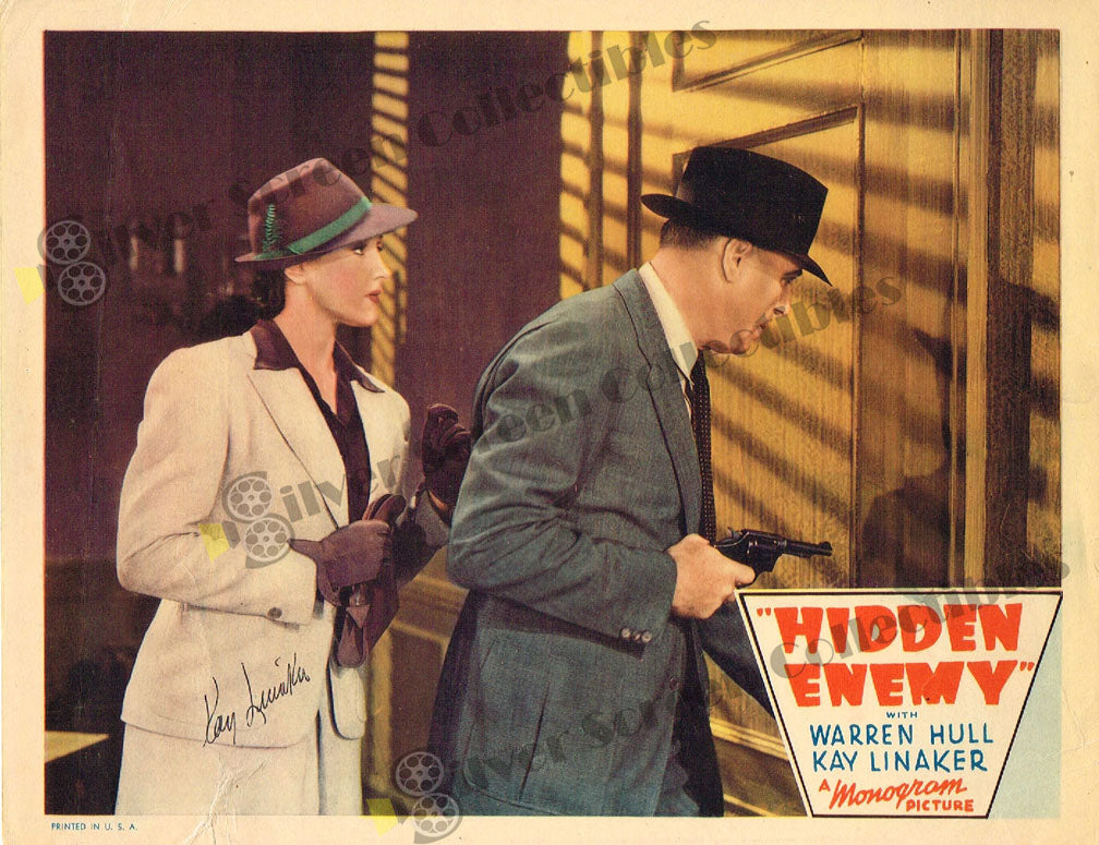 Hidden Enemy (1940) - Signed Original U.S. Lobby Card (11" x 14")