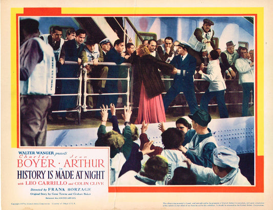 History Is Made at Night (1937) - Original U.S. Lobby Card (11" x 14")