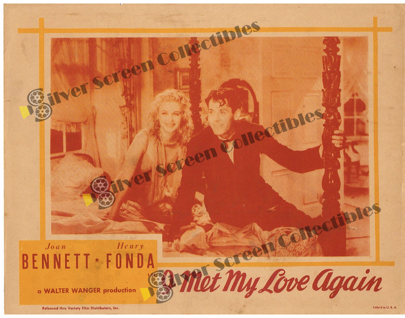 I Met My Love Again (1938) - Original U.S. Lobby Card SET(11" x 14")
