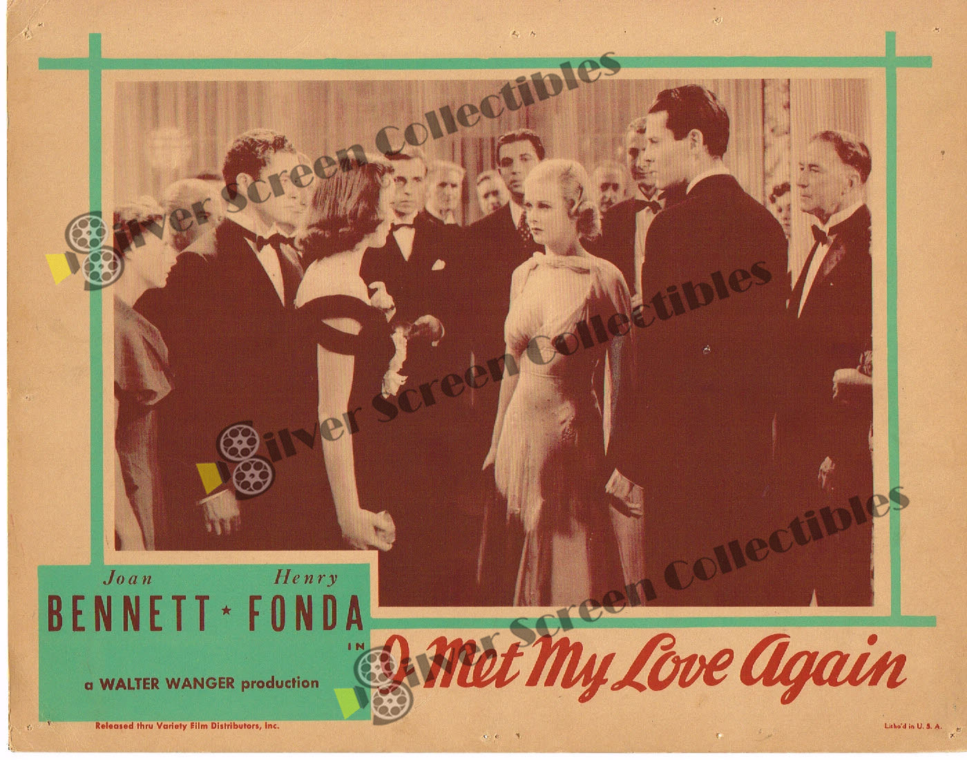 I Met My Love Again (1938) - Original U.S. Lobby Card SET(11" x 14")