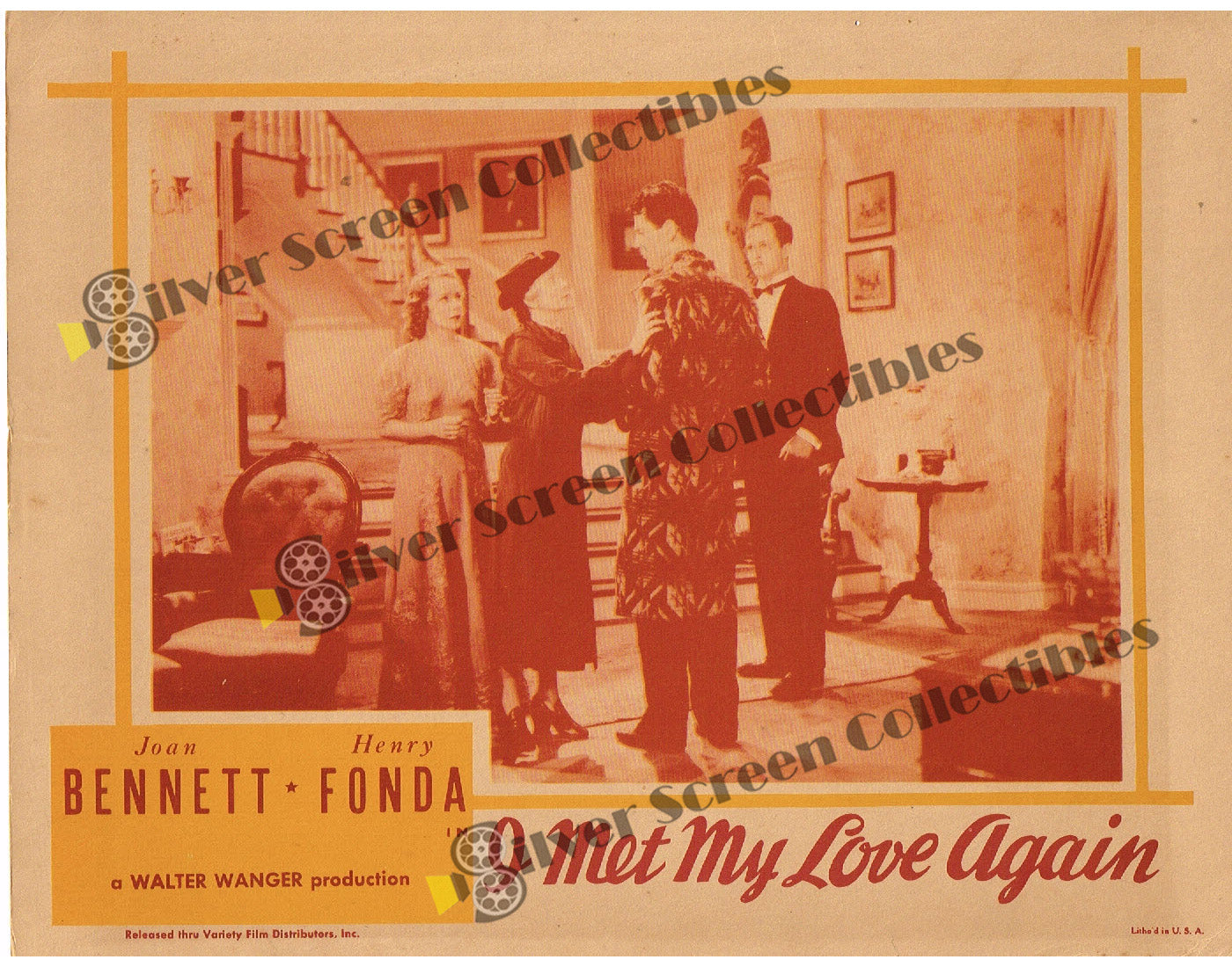 I Met My Love Again (1938) - Original U.S. Lobby Card SET(11" x 14")