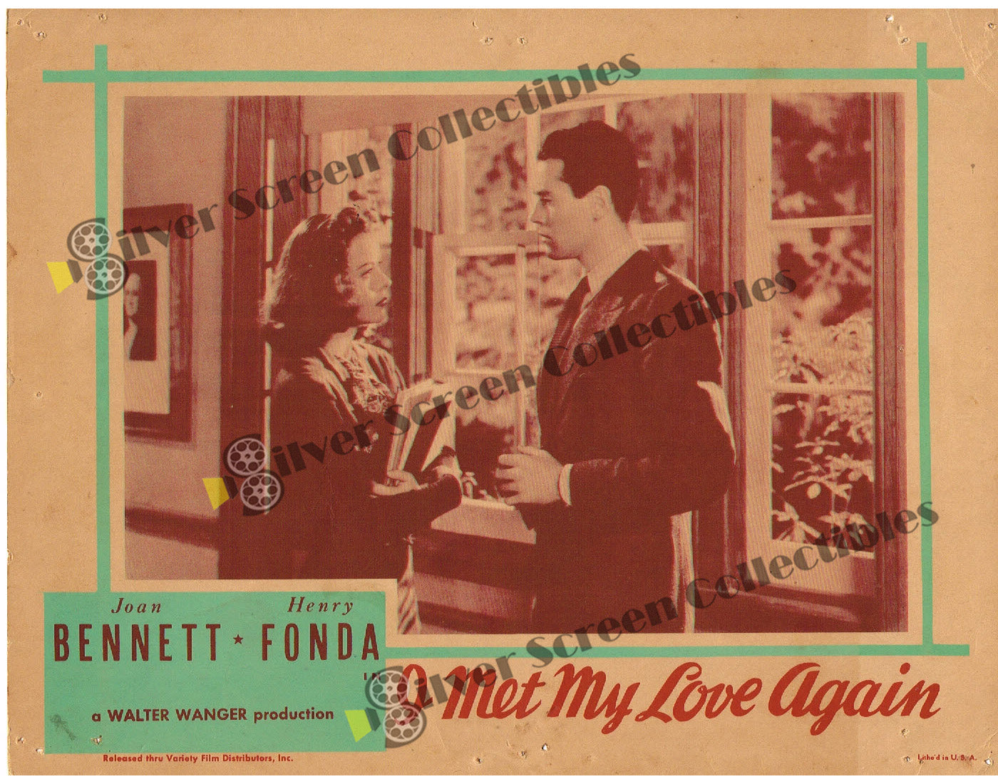 I Met My Love Again (1938) - Original U.S. Lobby Card SET(11" x 14")