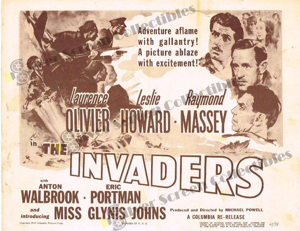 49th Parallel (1941) - Original U.S. Lobby Card (11" x 14")