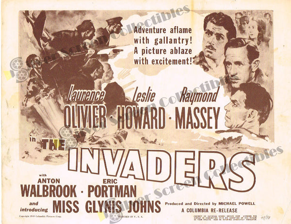 49th Parallel (1941) - Original U.S. Lobby Card (11" x 14")