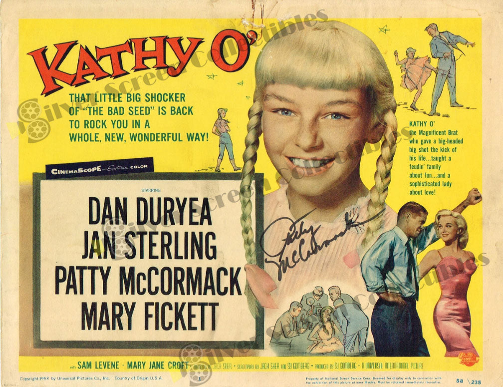 Kathy O' (1958) - Signed Original U.S. Lobby Card (11" x 14")