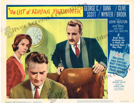 The List of Adrian Messenger (1963) - Original U.S. Lobby Card (11" x 14")