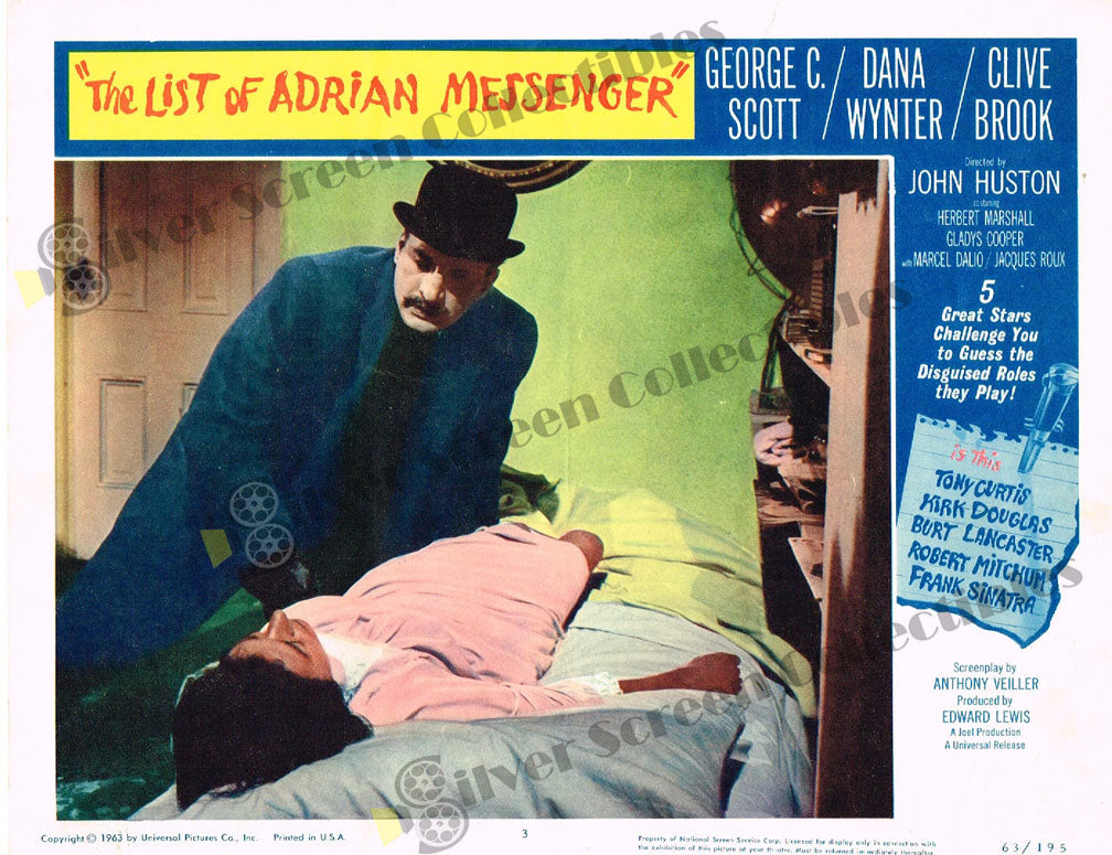 The List of Adrian Messenger (1963) - Original U.S. Lobby Card (11" x 14")