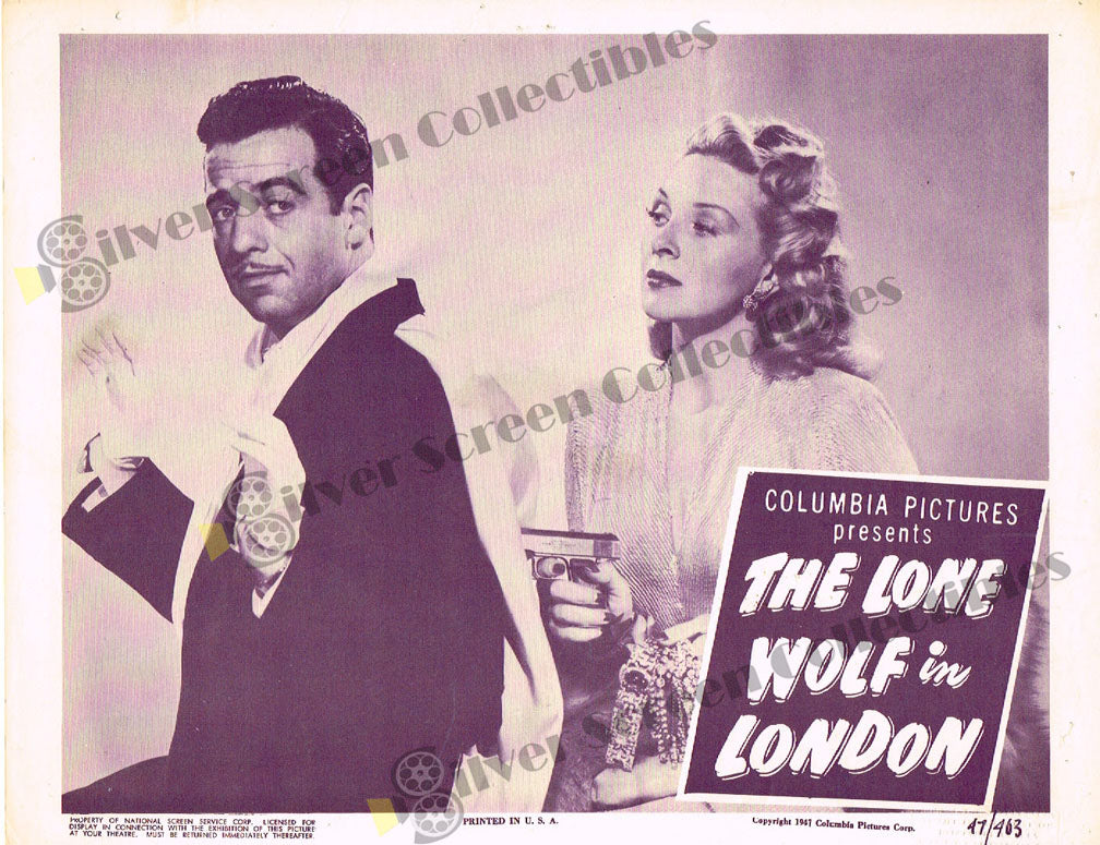 The Lone Wolf in London (1947) - Original U.S. Lobby Card (11" x 14")