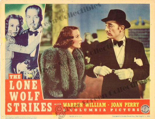 The Lone Wolf Strikes (1940) - Original U.S. Lobby Card (11" x 14")