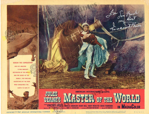 Master of the World (1961) - Signed Original U.S. Lobby Card (11" x 14")