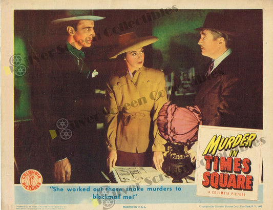 Murder in Times Square (1943) - Original U.S. Lobby Card (11" x 14")