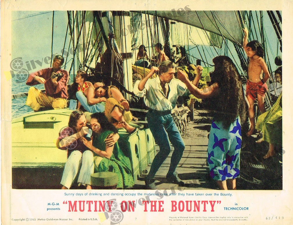 Mutiny on the Bounty (1962) - Original U.S. Lobby Card (11" x 14")