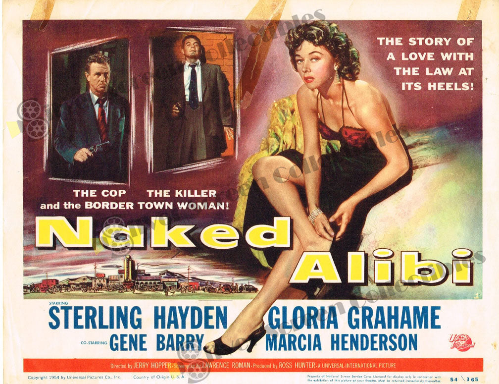 Naked Alibi (1954) - Original U.S. Lobby Card (11" x 14")