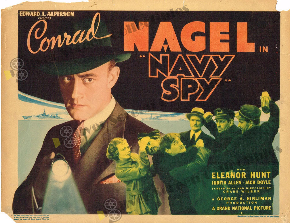 Navy Spy (1937) - Original U.S. Lobby Card (11" x 14")