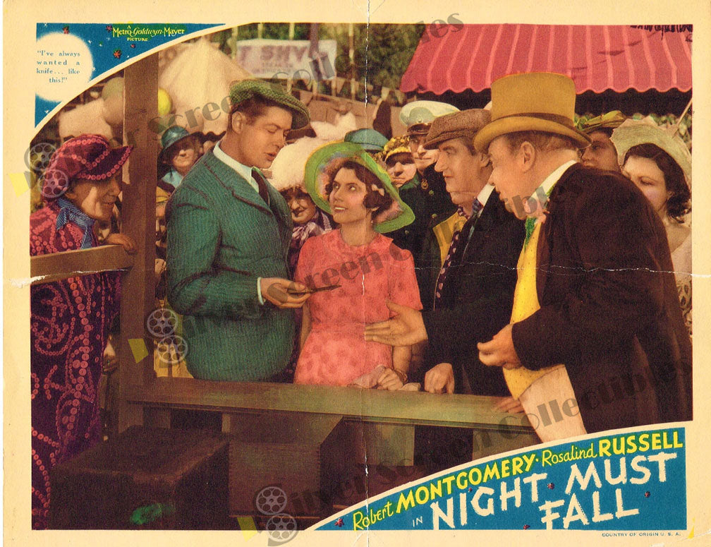 Night Must Fall (1937) - Original U.S. Lobby Card (11" x 14")