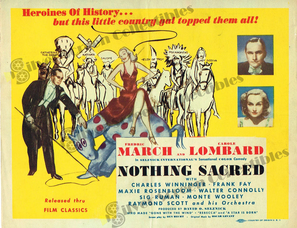 Nothing Sacred (1937) - Original U.S. Lobby Card (11" x 14")