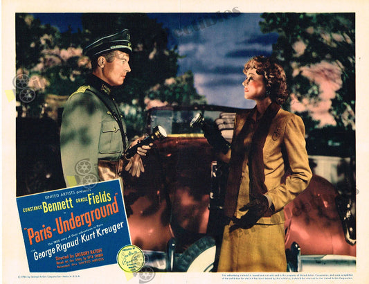 Paris Underground (1945) - Original U.S. Lobby Card (11" x 14")