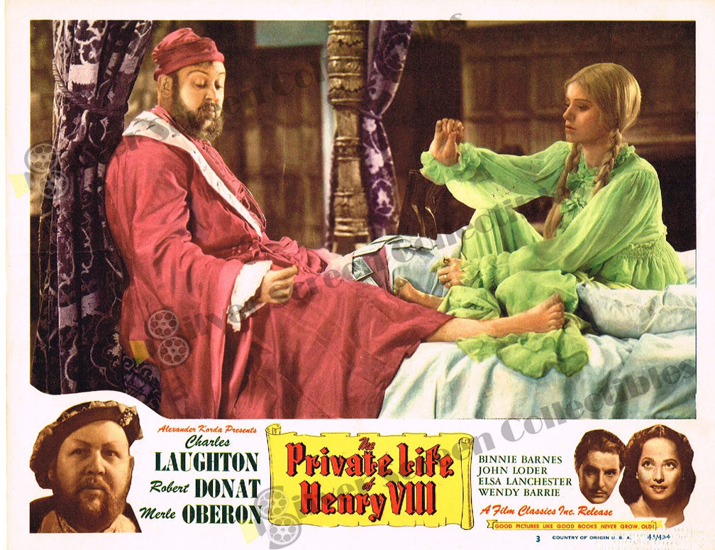 The Private Life of Henry VIII (1933) - Original U.S. Lobby Card (11" x 14")