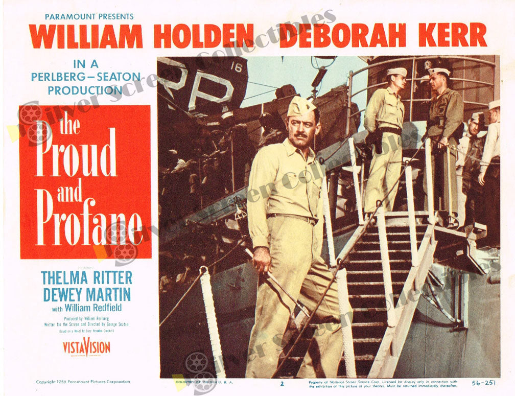 The Proud and Profane (1956) - Original U.S. Lobby Card (11" x 14")