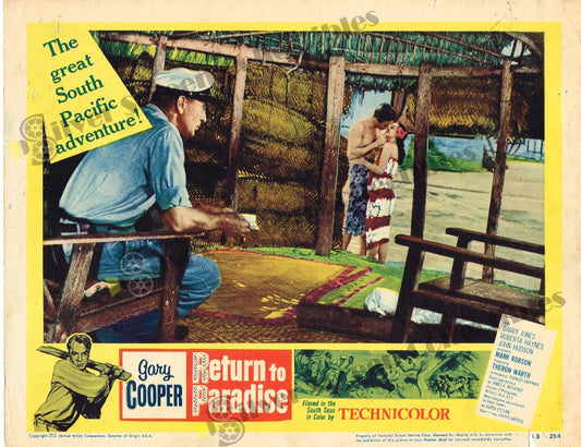 Return to Paradise (1953) - Original U.S. Lobby Card (11" x 14")