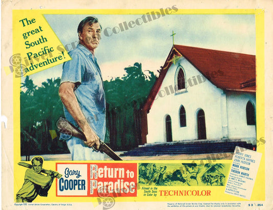 Return to Paradise (1953) - Original U.S. Lobby Card (11" x 14")