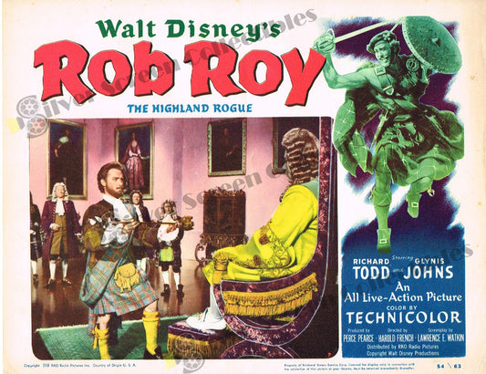 Rob Roy, The Highland Rogue (1954) - Original U.S. Lobby Card (11" x 14")