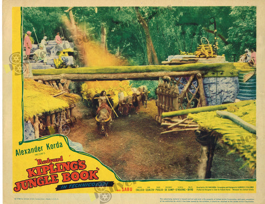 Jungle Book (1942) - Original U.S. Lobby Card (11" x 14")