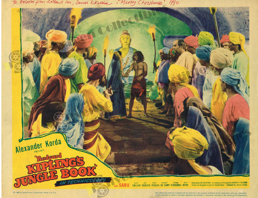 Jungle Book (1942) - Original U.S. Lobby Card (11" x 14")