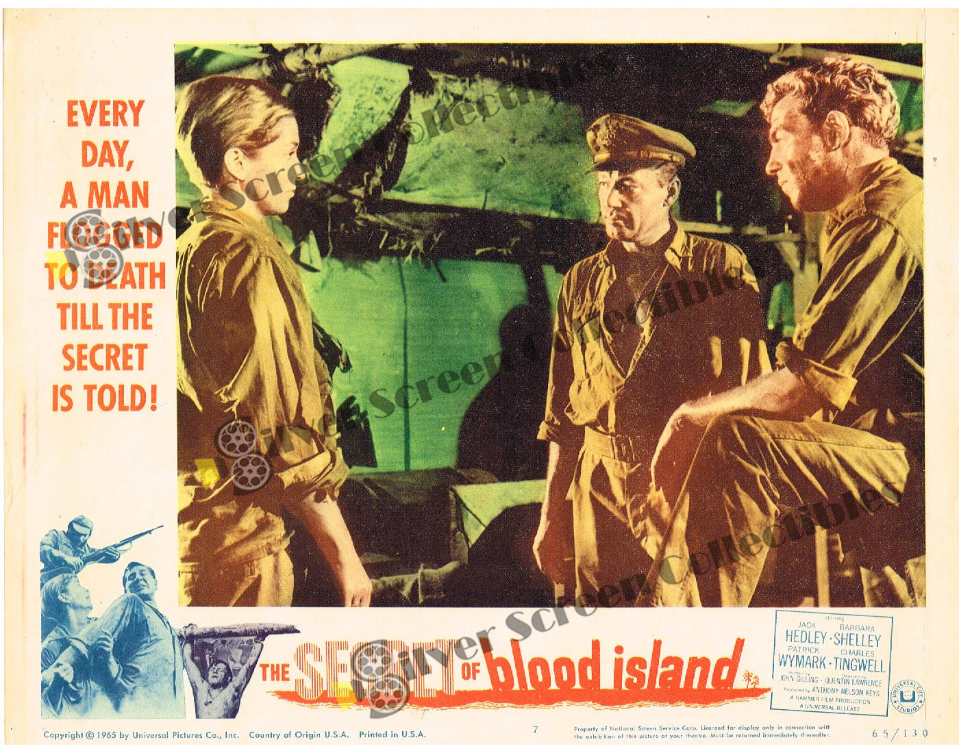 The Secret of Blood Island (1964) - Original U.S. Lobby Card SET(11" x 14")