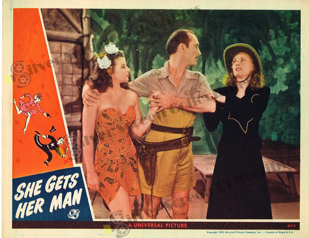 She Gets Her Man (1945) - Original U.S. Lobby Card (11" x 14")