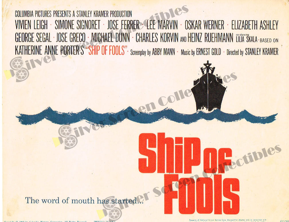 Ship of Fools (1965) - Original U.S. Lobby Card (11" x 14")
