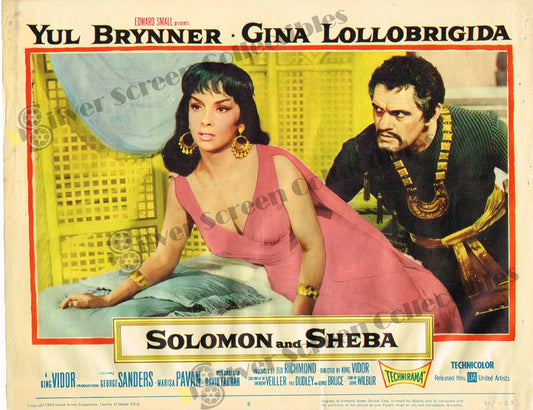 Solomon and Sheba (1959) - Original U.S. Lobby Card (11" x 14")