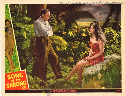 Song of the Sarong (1945) - Original U.S. Lobby Card (11" x 14")