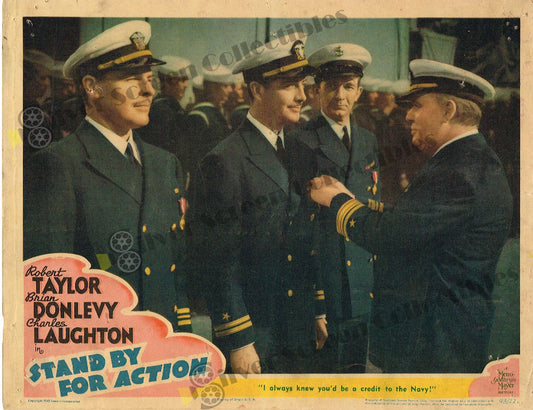 Stand by for Action (1942) - Original U.S. Lobby Card (11" x 14")