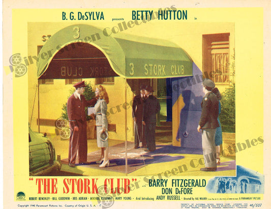 The Stork Club (1945) - Original U.S. Lobby Card (11" x 14")